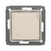 CARIVA Gniazdo pojedyncze z/u 16A IP44 z przesłonami kremowe 773728