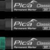Permanent marker, green, 6 mm, for permanent marking, 521/36