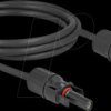 88236 DL4 Solar cable - male/female, Ø 5 mm, 2 m, black