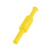 Gniazdo na przewód 4mm bezpieczne (tuleja stała) 1KV=/~ KAT.III 24A żółte