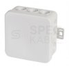 Puszka instalacyjna natynkowa typu KLIK 75x75x40mm hermetyczna IP54 bezhalogenowa LSOH szara E125 F-TRONIC