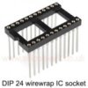 IC Socket 24-DIP wirewrap wide - Harwin