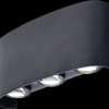 7409 Wall light, 6 W, 3000 K, 480 lm, black, IP 65