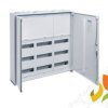 Rozdzielnica natynkowa 108 modułowa 3x3x12M drzwi metal pełne IP44 univers FW FWB53N HAGER
