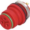 Złącze okrągłe 3-pinowe Miniature Montaż na panelu Gniazdo binder Żeńskie IP67 720