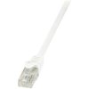 LogiLink CP2021U RJ45 Patch Cable Cat.6 U/UTP 0.50m White EconLine