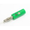 wtyk banan skręcany 4mm zielony