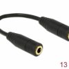 Audio przedłużacz Delock 65896 65896, Jack, 13 cm
