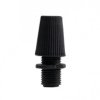 Nypel z zaciskiem M10x1 do oprawki E14, E27 czarny