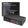 Switch PoE FAST Ethernet QOLTEC 4x RJ45 PoE 1x RJ45 Uplink 1x SFP 65W 1000 Mb