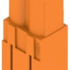 Pin header, 2 pole, pitch 5.08 mm, straight, orange, 1630710000