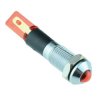 Red LED 8mm Metal Panel Indicator 12V