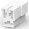 Insulating housing for 6.3 mm, 3 pole, PA, UL 94V-2, natural, 180941