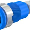 4 mm socket, threaded bolt, mounting Ø 12.2 mm, CAT III, blue, 49.7043-23
