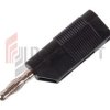Wtyk banan 4mm do poł. wież. WW403-BK 50V=/30V~ 24A
