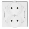 LOGO Gniazdo podwójne 2x(2P) biały LGPR-2