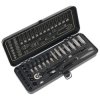 Sealey AK7970 Socket Set 32pc 1/4"Sq Drive 6pt WallDrive® Metric Black Series