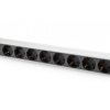 Listwa zasilająca PDU 19 Rack, 8x gniazdo unischuko 16A/230 V, 2.0m, 1x wtyk C20 , 16A, aluminiowa DN-95428