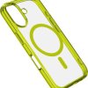 Cellularline ICONIC MAG Futerał backcase Apple iPhone 16 limonkowy Kompatybilny z MagSafe ICONICMAGIPH16L