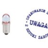 Ba9s LED 12V czerwona 1xLED Bosma 3783