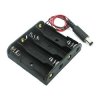 4x AA Battery Holder with DC 5.5/2.1 Jack - 6V