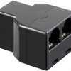 T-Adapter ISDN Gniazdo RJ11/RJ14 (6P4C) 2 gniazd RJ11/RJ14 (6P4C)