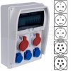 Rozdzielnica budowlana R-BOX IP44 przenośna Wyposażona + [5P]/32A + [5P]/16A + 3x[2P+Z]/250V PAWBOL