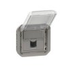 NOWE PLEXO 55 Gniazdo RJ45 utp kat. 6 mechanizm szare 069561L