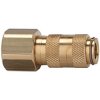 Quick-release coupling, L 28 mm, 35 bar, brass, for hose, 107072