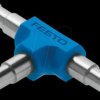 9585 Connector, T-shaped, 3 x diameter 6 mm