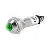 Kontrolka LED 8mm 12V zielona wypukła / IND8-12G-A