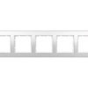 Berker B.3 Ramka Pięciokrotna Aluminiowa Śnieżnobiała 10153904