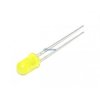 dioda LED 5mm żółta (590nm) matowa 200mcd 10szt