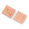 Zestaw radiatorów z miedzi do Raspberry Pi 4B/3B+/3B/2/B+/Zero z taśma termoprzewodzącą