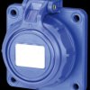 20352-8B Panel-mounted socket with hinged lid, IP66/68