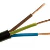 Przewód OMY 3x1mm2 okrągły czarny; H03VV-F (żo)