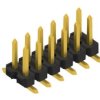 Pin header, 12 pole, pitch 2.54 mm, angled, black, 10059266