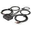 StarTech.com SV211HDUA4K 2 Port HDMI KVM Switch - 4K 60Hz - Compact Dual Port U