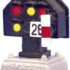 Syganlizator świetlny zamknięcia toru Viessmann 4018A, kolej DB, 4 diody LED, do złożeni