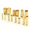 2/3.5/4/6/8 mm Gold Plated Banana Plugs - Male + Female