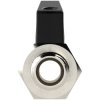 Mini ball valve, L 40.4 mm, 10 bar, brass, nickel-plated, for pipe systems, 143656