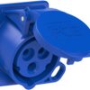 CEE surface-mounted socket, 3 pole, 16 A/230 V, blue, 6 h, IP44/IP54, 413-6F66