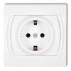 LOGO Gniazdo pojedyncze z/u SCHUKO biały LGP-1sp
