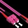 LW-815LS4 Duplex Jumper OM4 50/125µ LC/SC, 15m, violet