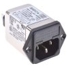 Gniazdo zasilające IEC z filtrem przeciwzakłóceniowym2 3A C14 TE Connectivity Montaż na kołnierzu 5 x 20mm