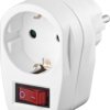 German Schuko-style plug with switch, 68906