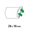 9506166 Price labels, 26x16 mm, removable, white, 6000 pieces