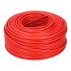 Kabel instalacyjny LgY / H07V-K 4mm2 jednożyłowy czerwony 450/750V giętki linka Prysmian /100m/