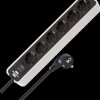 1153260020 Ecolor socket outlet, 6-way, 1.5 m, black/white
