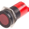 Lampka kontrolna do montażu panelowego 24V ac/dc, czerwona 22mm LED Końcówka lutownicza RS PRO